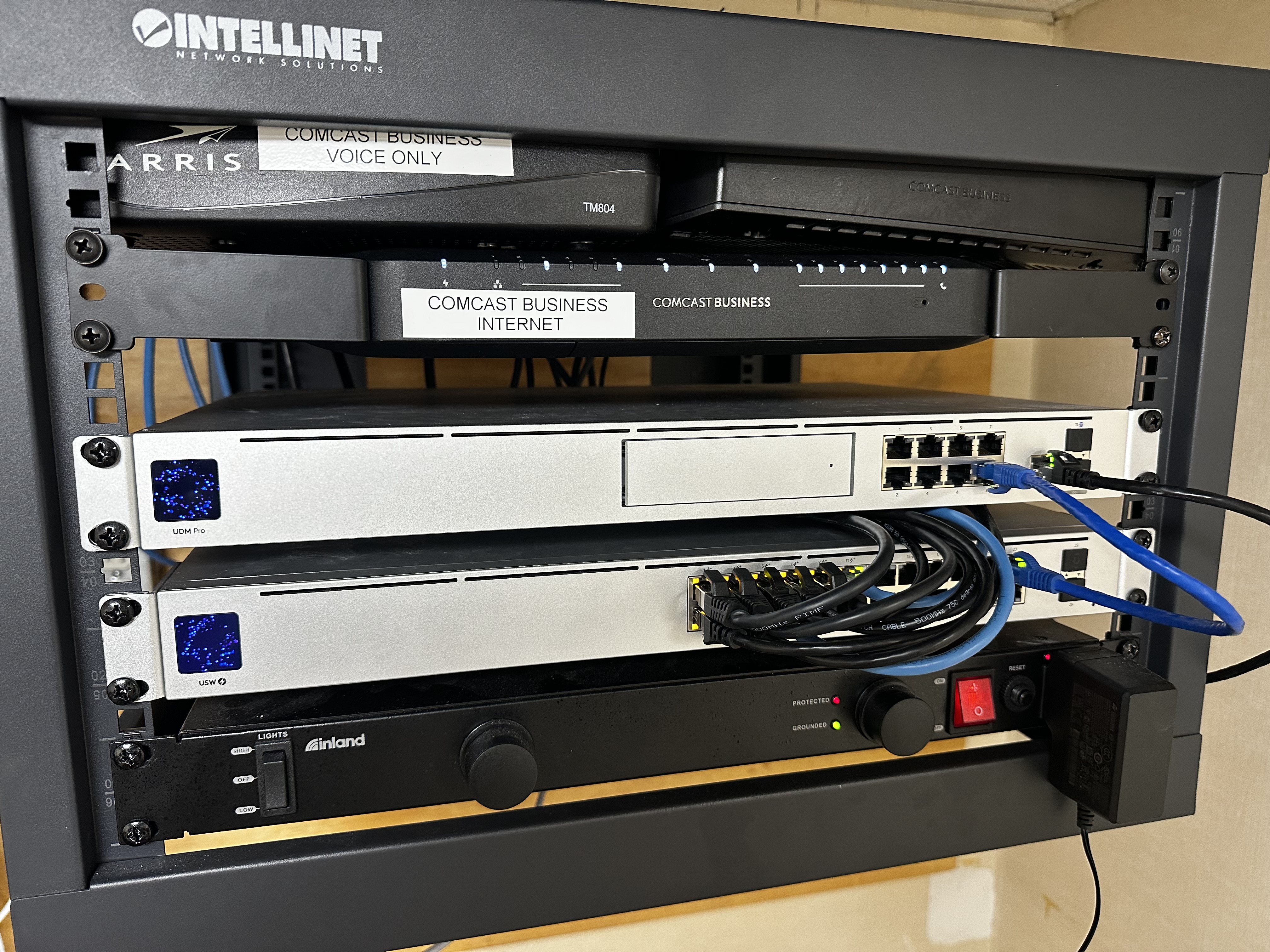 Network rack installation by 1ntel